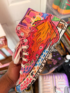 pink cosmos converse (high top)