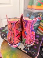 pink cosmos converse (high top)