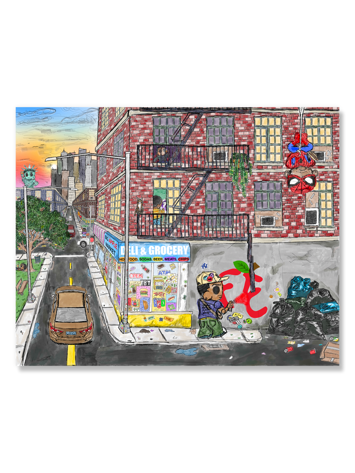 big apple poster
